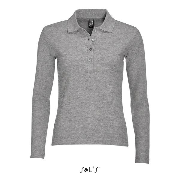 Women's long sleeve polo shirt PODIUM