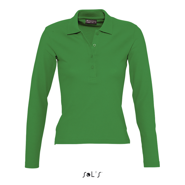 Women's long sleeve polo shirt PODIUM