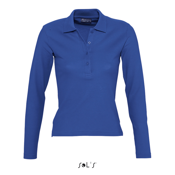 Women's long sleeve polo shirt PODIUM