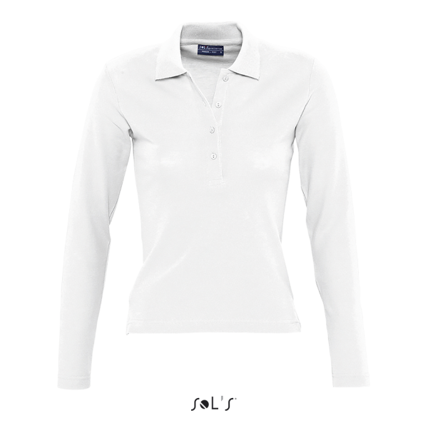 Women's long sleeve polo shirt PODIUM