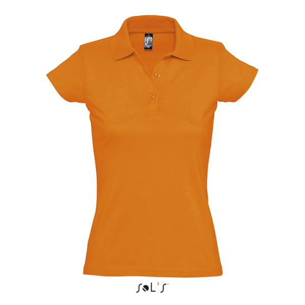 Smooth cottons women's polo shirt PRESCOTT