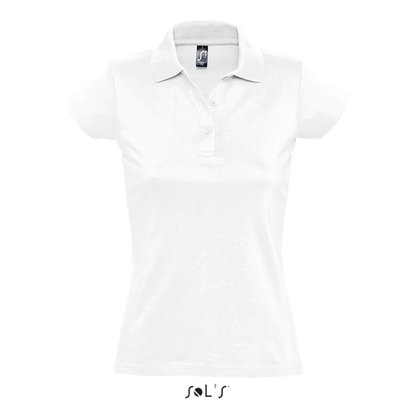 Smooth cottons women's polo shirt PRESCOTT
