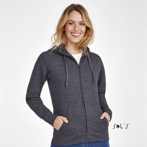 Jacket with hood and zipper SEVEN