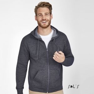 Zip hoodie STONE