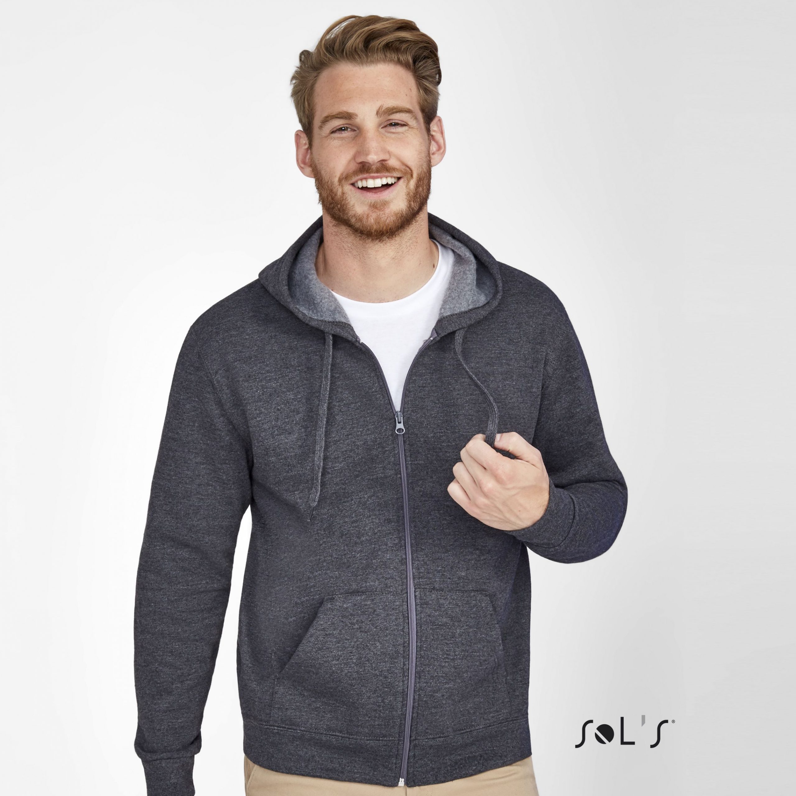 Zip hoodie STONE Zip hoodie STONE
