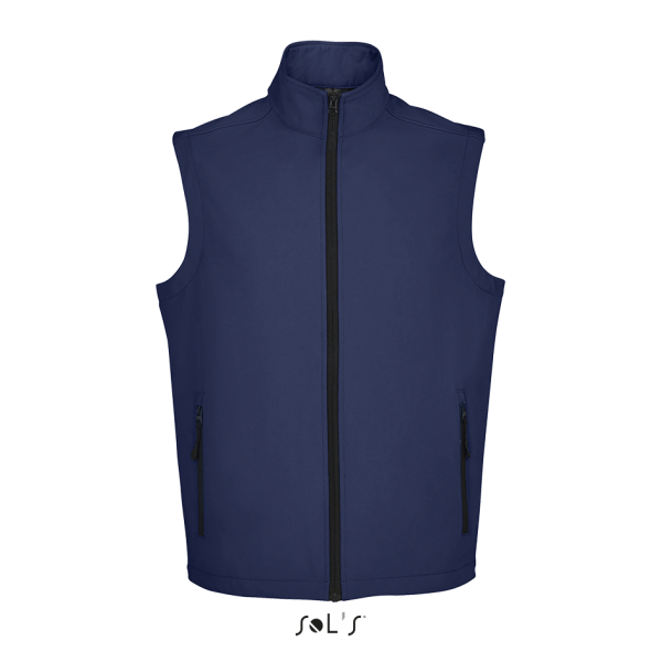 Men's softshell vest RACE BW