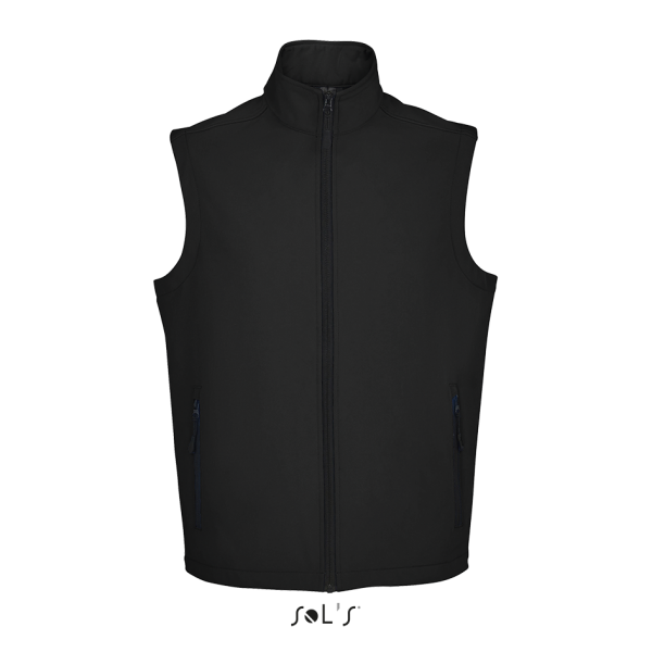 Men's softshell vest RACE BW