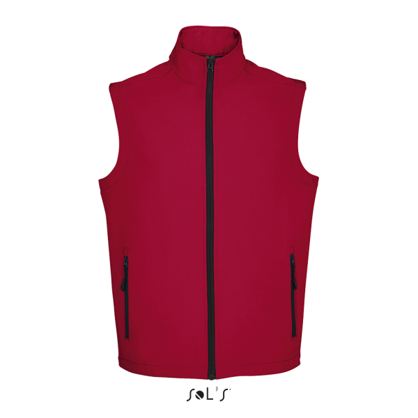 Men's softshell vest RACE BW