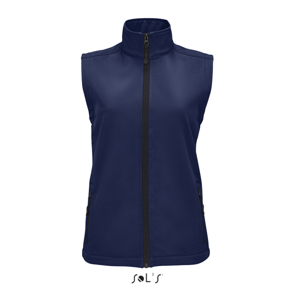 Women's softshell vest RACE BW