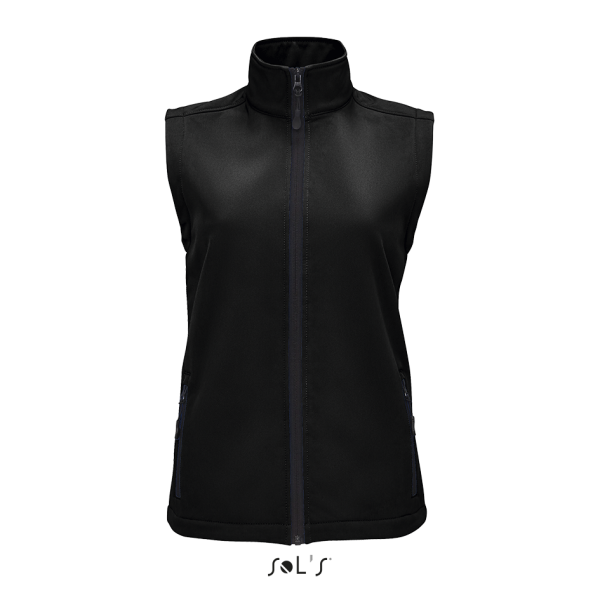 Women's softshell vest RACE BW