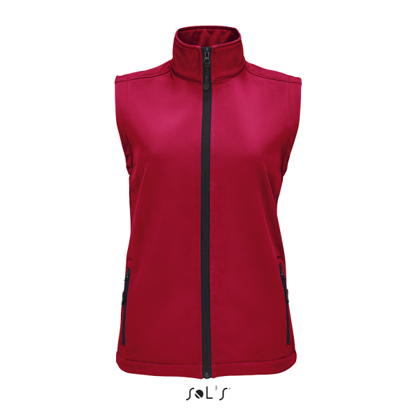 Women's softshell vest RACE BW