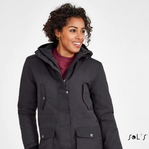 Long women's winter jacket