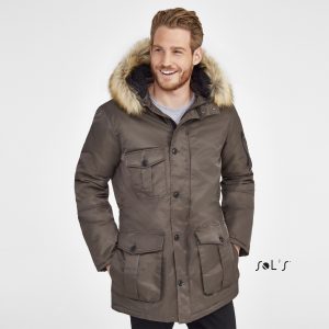 Men's winter jacket with decorative hood RYAN