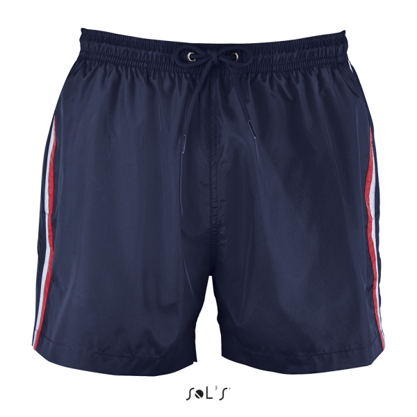 Swimming shorts with contrast line SUNRISE