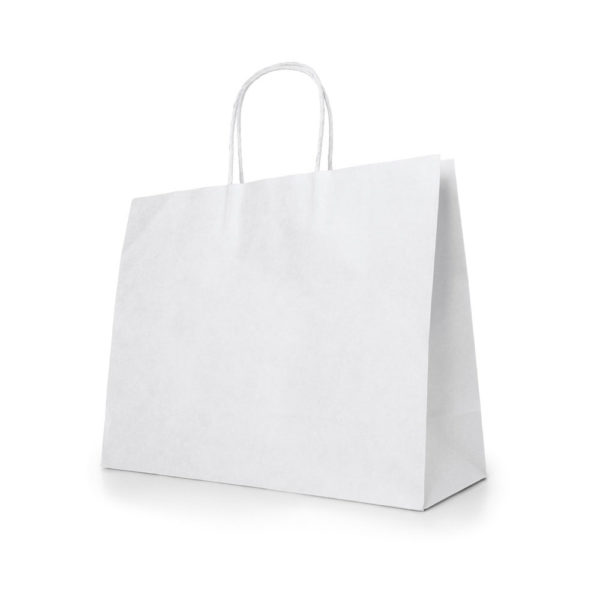 White paper bag 40x34x11 cm