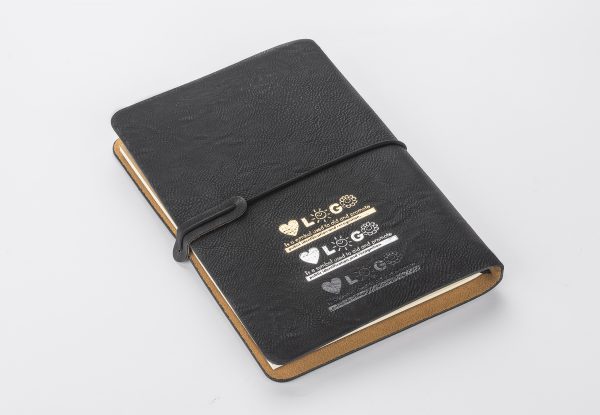 A5 notebook in leather covers BC17698