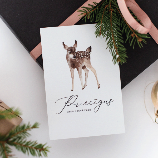 "Bambi on holiday" card