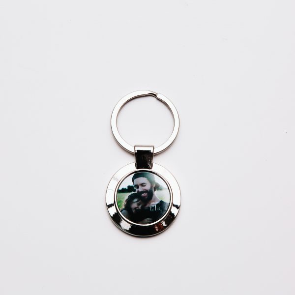 Round full color key chain