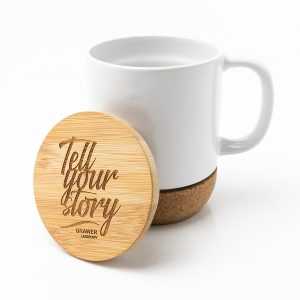 Mug with bamboo lid R85309