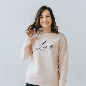 Personalized sweater with name, position, status