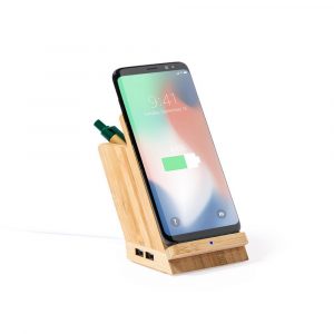 Bamboo wireless charger V0198