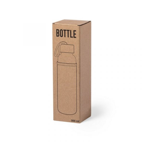Glass sports bottle 500 ml V0874