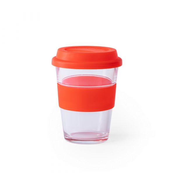 Glass travel mug 350 ml V0987