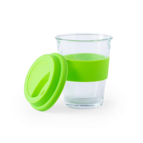 Glass travel mug 350 ml V0987