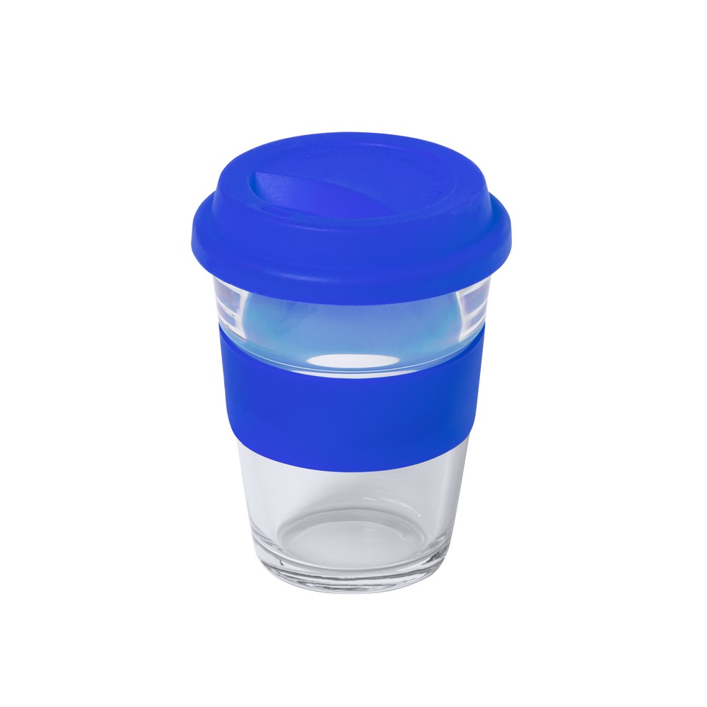 Glass travel mug 350 ml V0987