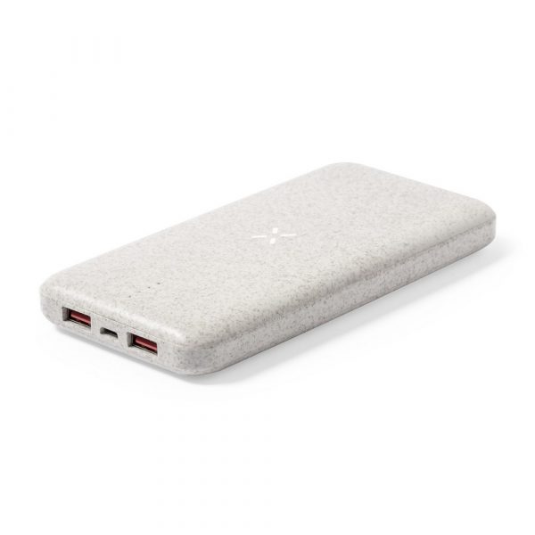 Wheat straw wireless powerbank V1119