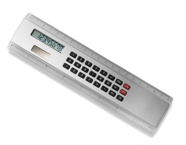 Ruler with calculator V3030