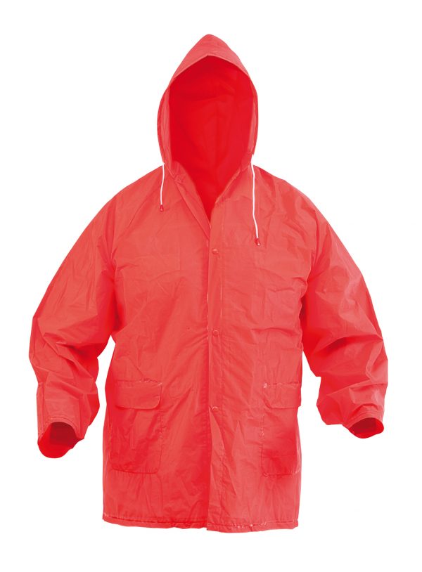 Raincoat with hood V4755