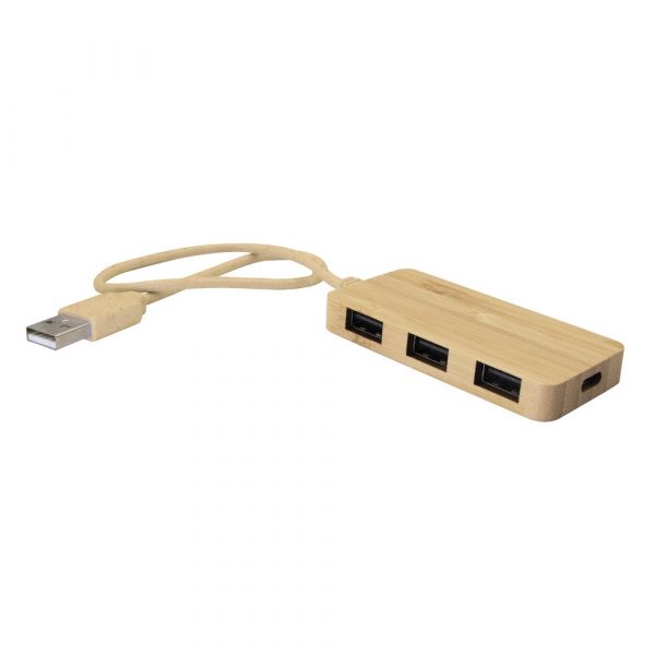 Bamboo USB hub V7283