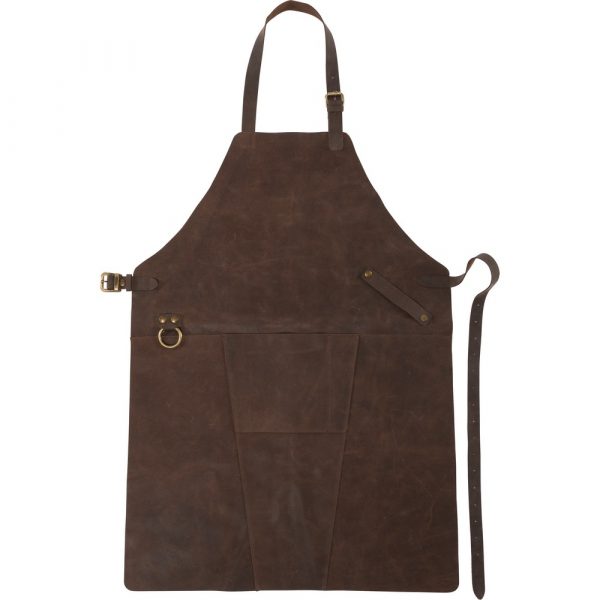 Leather kitchen apron V7958
