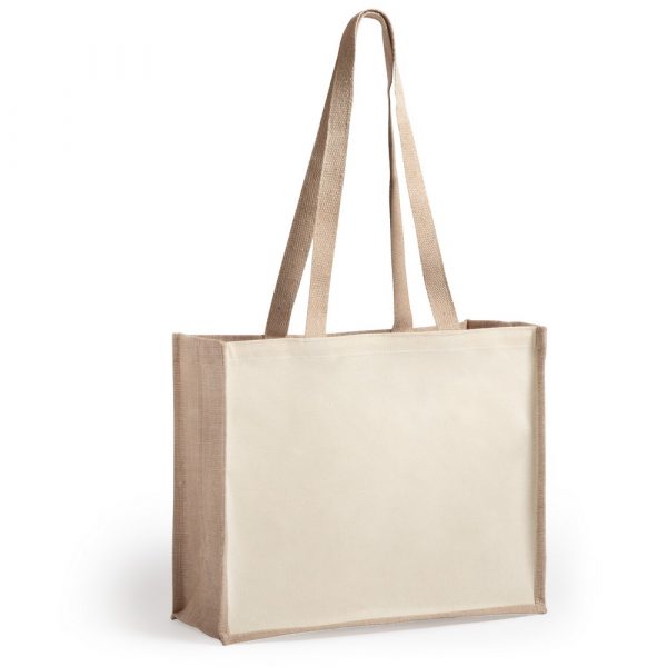 Laminated jute bag V8184