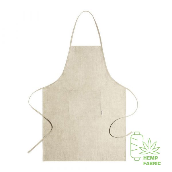 Hemp fabric apron V8222