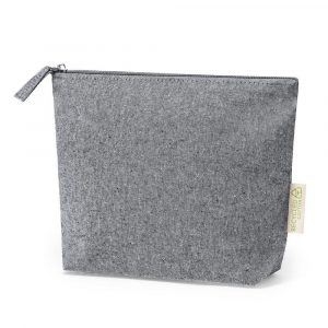Recycled cotton cosmetic bag V8378
