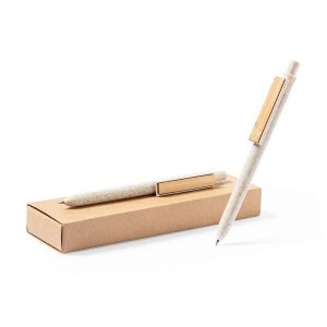Wheat straw writing set V9351
