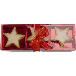 Star shaped candles set V9514