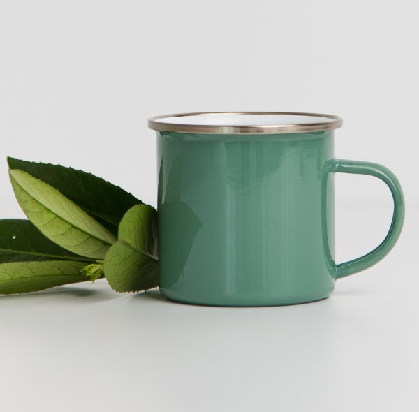 Colorful enameled cup