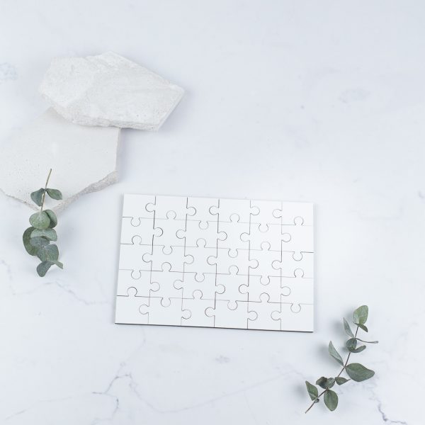 Wooden puzzle with 96 dice