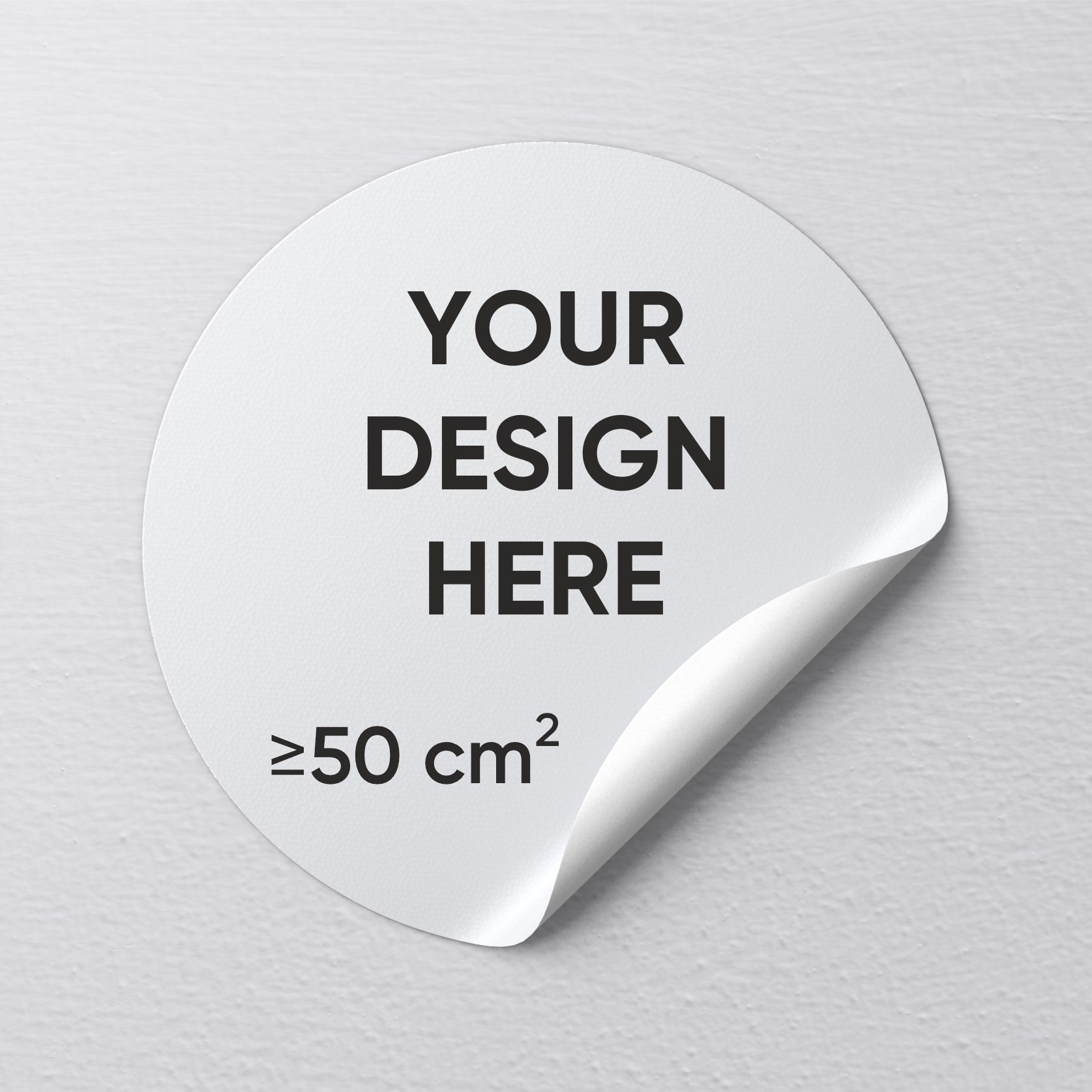 Stickers up to 50cm²