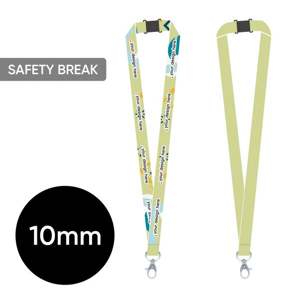 Pilnkrāsu kakla lenta SAFETY 10 mm
