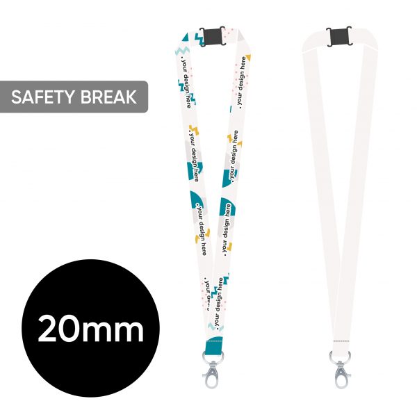 Pilnkrāsu kakla lenta SAFETY 10 mm