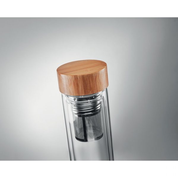 Glass bottle with tea infuser MO9420
