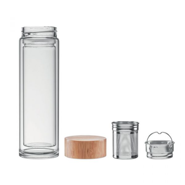 Glass bottle with tea infuser MO9420