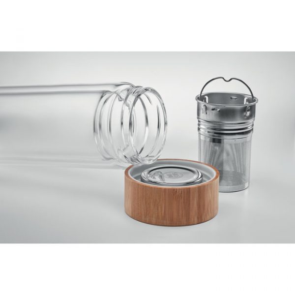 Glass bottle with tea infuser MO9420